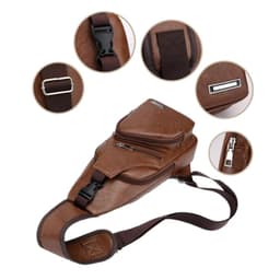 image-Luxury Brand Messenger Bag Leather Men Chest Bag Vintage Crossbody Shoulder Bag Men's Business Sling Bags Male Casual Chest Pack