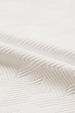 image-White Textured V Neck Collared Short Sleeve Top