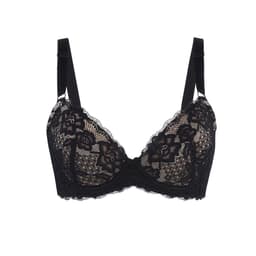 image-Debbie Lace Organic Cotton & Silk Plunge Bra