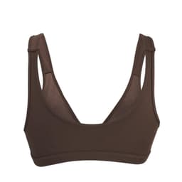 image-Cocoa - Full Cup Front Closure Silk & Organic Cotton Wireless Bra