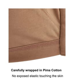 image-Cocoa - Full Cup Front Closure Silk & Organic Cotton Wireless Bra