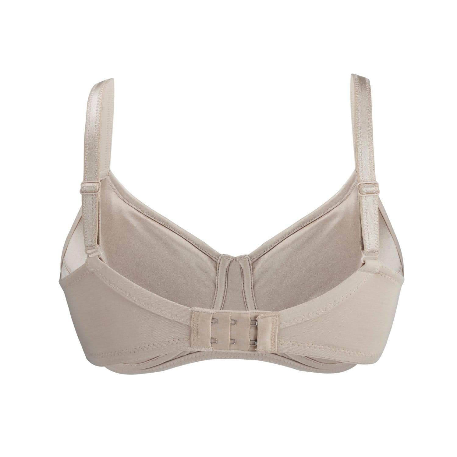 image-Ivory-Supportive Non-Wired Silk & Organic Cotton Full Cup Bra with removable paddings