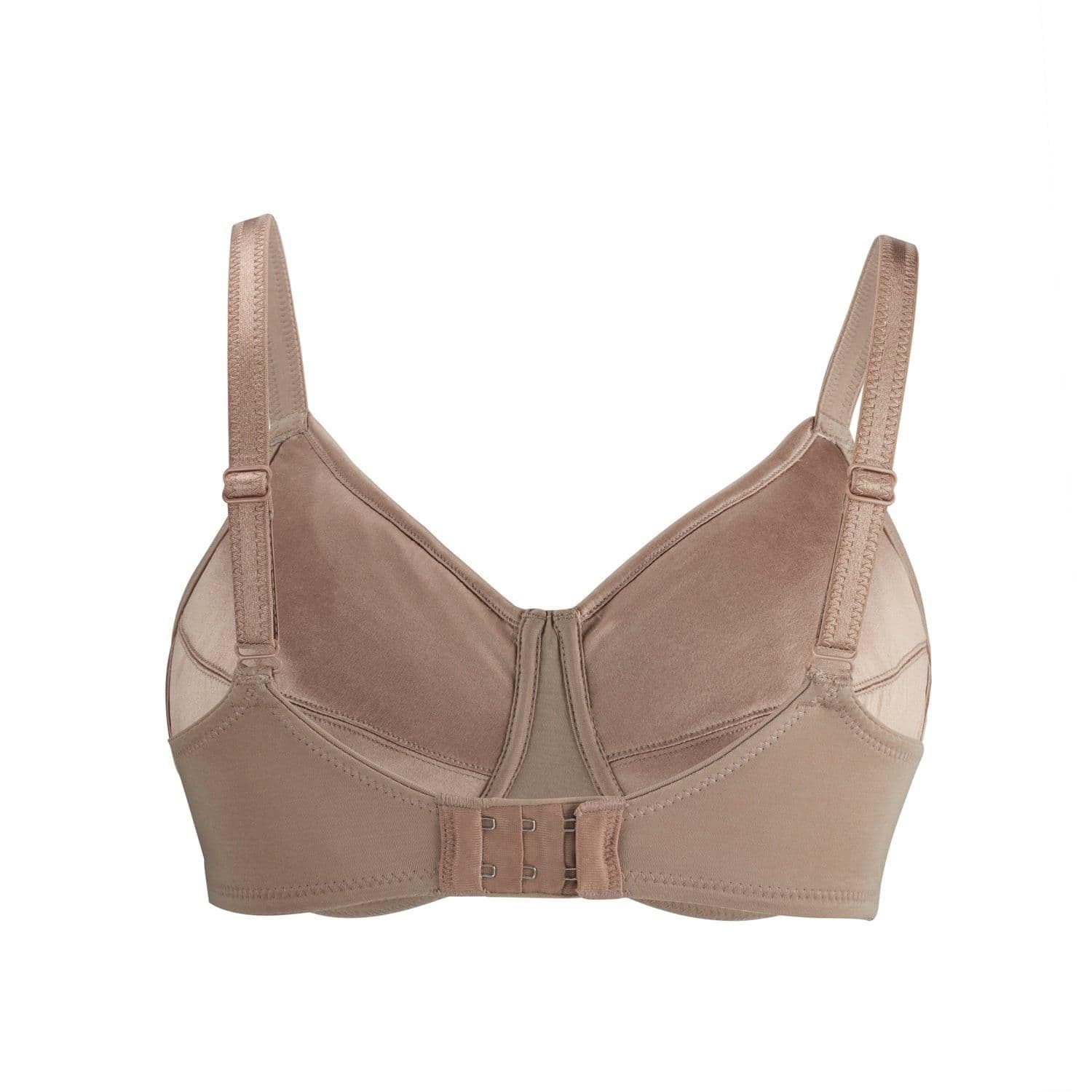 image-Warm Golden-Supportive Non-Wired Silk & Organic Cotton Full Cup Bra with removable paddings