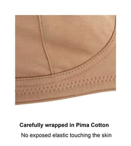 image-Warm Golden-Supportive Non-Wired Silk & Organic Cotton Full Cup Bra with removable paddings