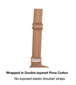 image-Cocoa-Underwired Silk & Organic Cotton Full Cup Bra with removable paddings
