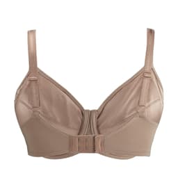 image-Warm Golden-Underwired Silk & Organic Cotton Full Cup Bra with removable paddings