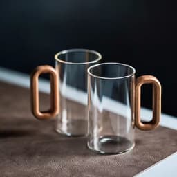 image-Household Borosilicate Glass Smoky Gray Water Cup