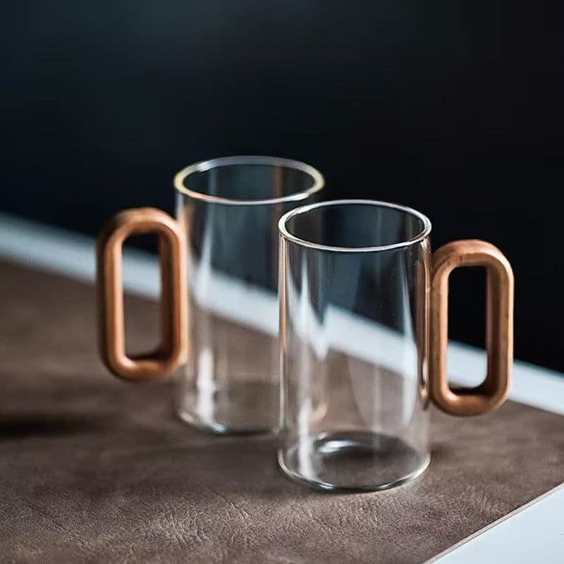 image-Household Borosilicate Glass Smoky Gray Water Cup