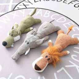 image-Plush Cartoon Puppy Dog Toy Pet Dog Chew Squeak Toys For Small Dogs Teeth Grinding Pet Products Dog Accessories