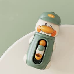 image-New Cute Duck Elephant Baby Shower Bath Toys Children Water Play Spinner With Suction Cup Waterwheel Games For Kid Bathroom