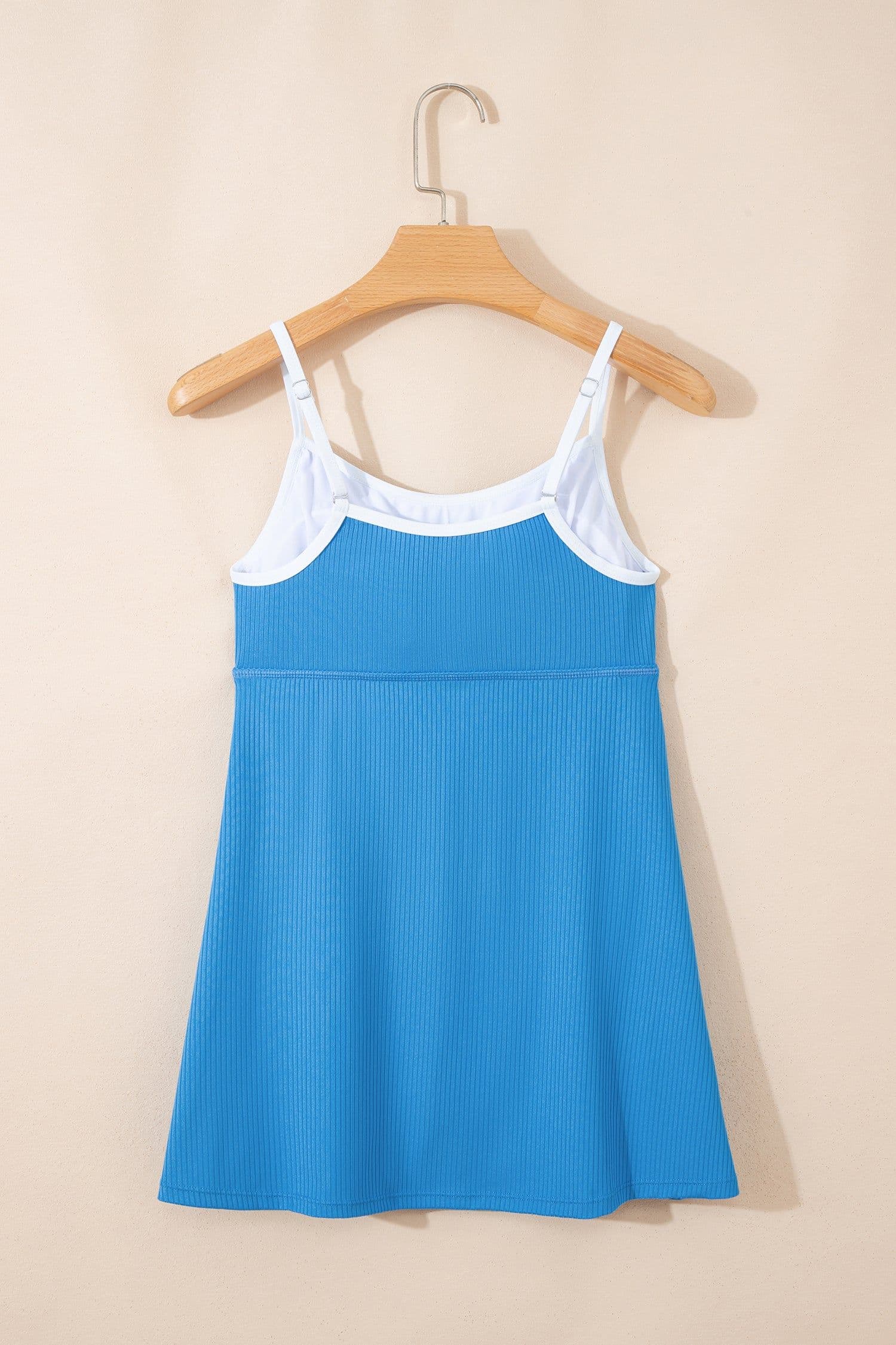 image-Blackish Green Color Block Swim Dress