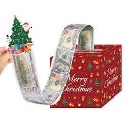 image-Red Christmas Money Box Christmas Party Decoration