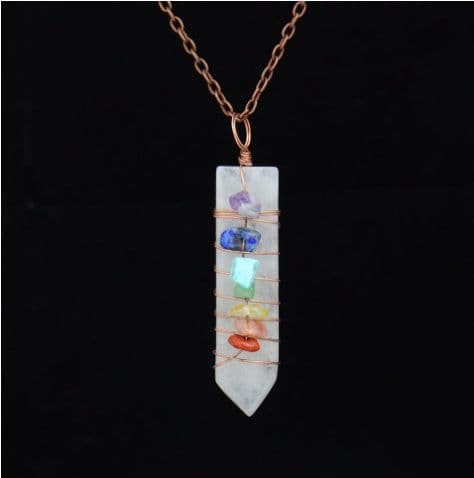 image-Moon Hexagonal Column Pendant