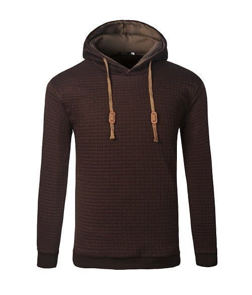 image-Men's Jacquard Sweater Long-sleeved Hoodie Warm Color Hooded Sweatshirt Jacket
