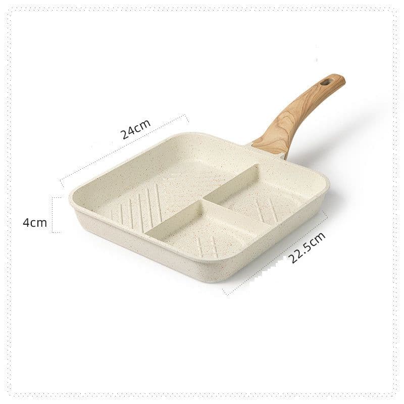 image-Medical Stone Frying Pan Egg Frying Pan Breakfast Pot Special Convenient Omelet Tool Steak Pan Non-stick Pan Fat Reduction
