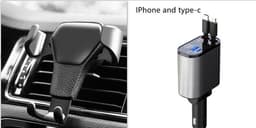 image-Car Phone Holder For Phone In Car Air Vent Mount Stand No Magnetic Mobile Phone Holder Universal Gravity Smartphone Cell Support