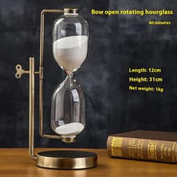 image-Creative Wooden Hourglass Timer 15 Minutes Desk Study Room Decoration