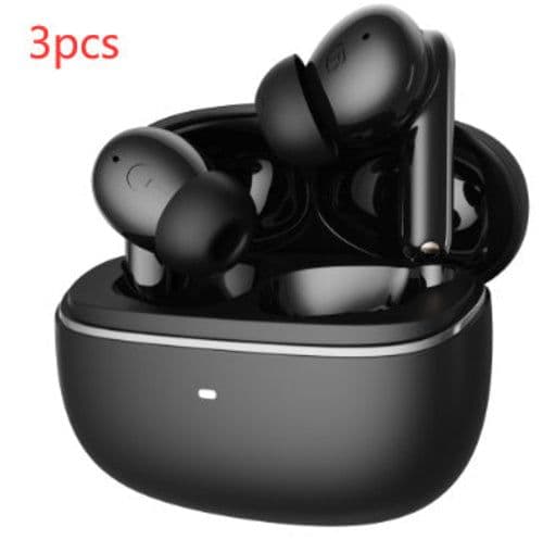 image-Wireless Bluetooth Noise Reduction In-ear Headphones - White/Black ANC