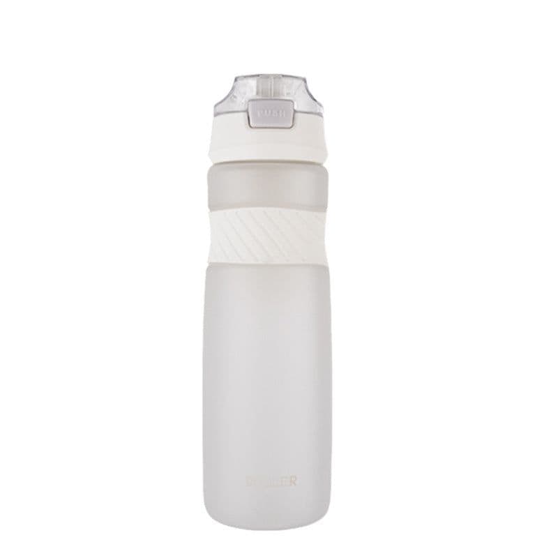 image-Plastic Cup, Frosted Sports Water Cup, Straw Space Cup