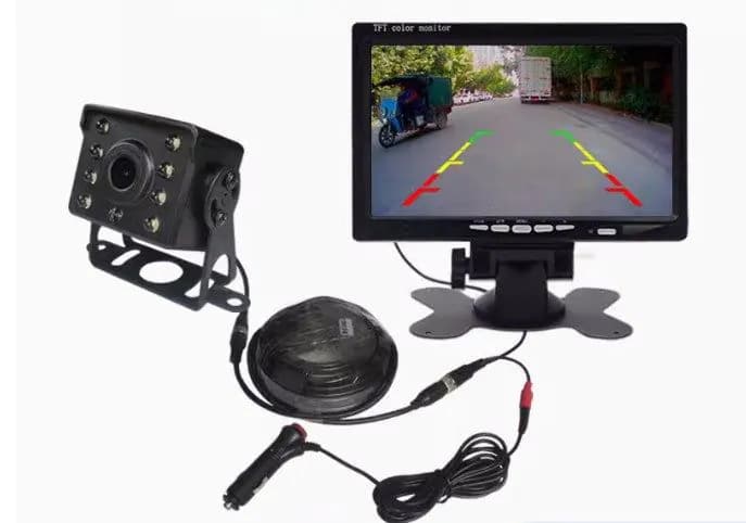 image-Truck reversing image display screen 24v large truck dedicated HD photography head integrated harvester loader