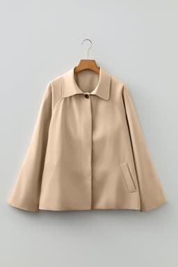 image-Parchment Plaid Liner Patchwork Single Breasted Trench Coat