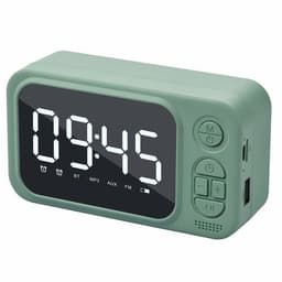 image-Alarm Clock Bluetooth Speaker Outdoor Portable Wireless