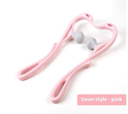 image-Manual Neck Massager - 6 Roller Tool for Muscle Relief