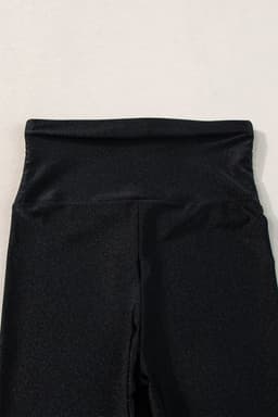 image-High Rise Tight Leggings with Waist Cincher - Black