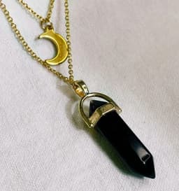 image-Moon Hexagonal Column Pendant
