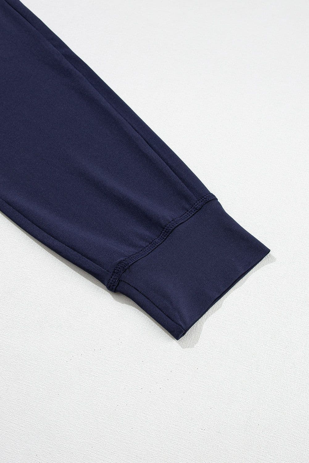 image-Black Drawstring Waist Pocketed Joggers