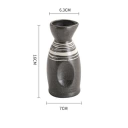 image-Japanese Style Ceramic Wine Pot - Handmade Baijiu Carafe
