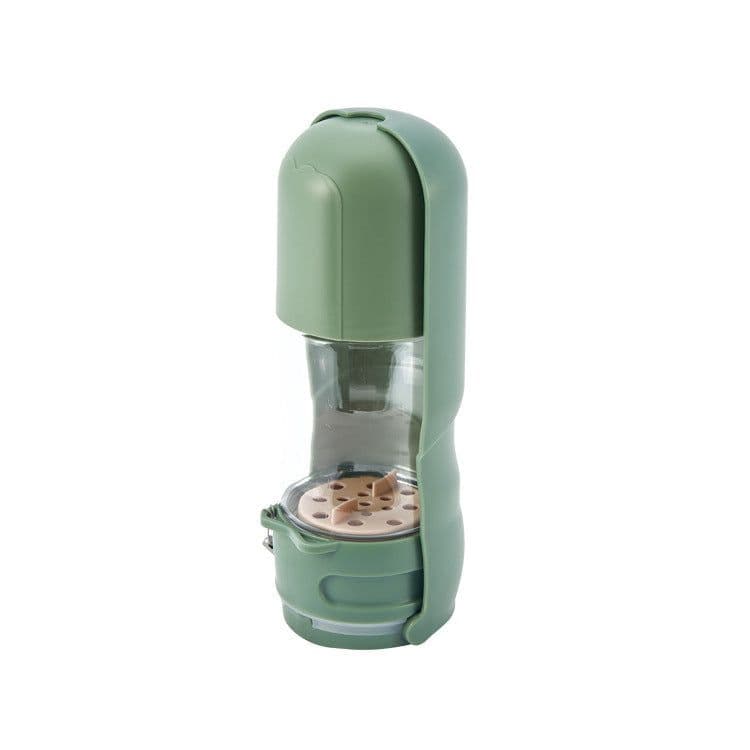 image-New Pet Outdoor Tableware Folding Portable Dog Drinking Cup Split-type Dog Food Integrated Water Fountain Pet Products