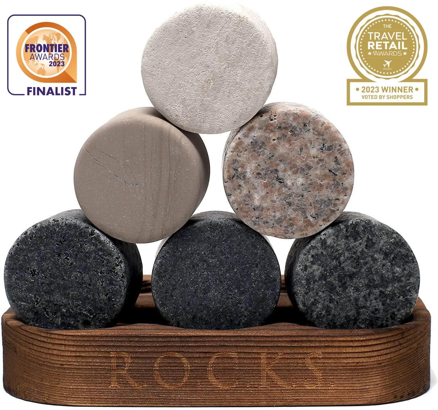 image-Whiskey Stones & Crystal Glass Gift Set - Soleil Tumbler (11.7oz)