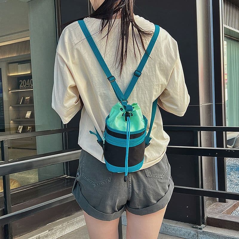image-Outdoor Portable Sports Water Cup Bag Handbag Crossbody Water Bottle Pouch