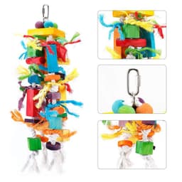 image-Wooden Color Nibbling Toy Medium And Large Parrot Bird