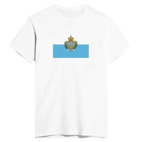 image-Drapeau de Saint-Marin - T-shirt ajusté pour homme | Next Level 3600