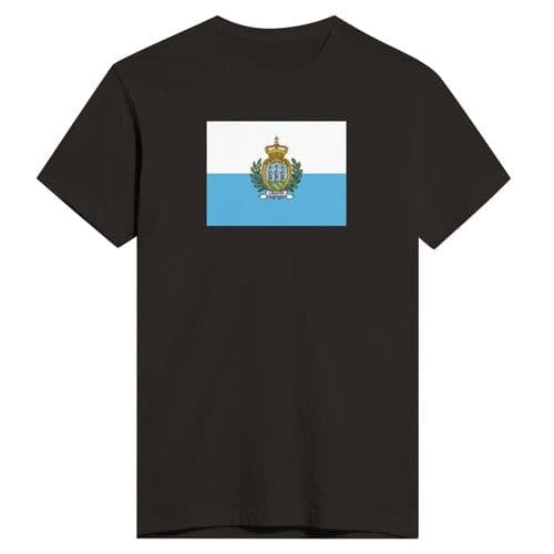 image-Drapeau de Saint-Marin - T-shirt ajusté pour homme | Next Level 3600