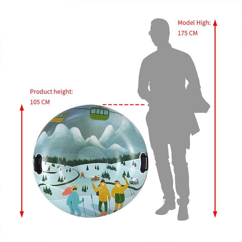 image-Outdoor Creative Printed PVC Winter Thick Ski Ring