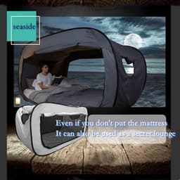 image-Foldable Tent Bed High Privacy Indoor Outdoor Shelter