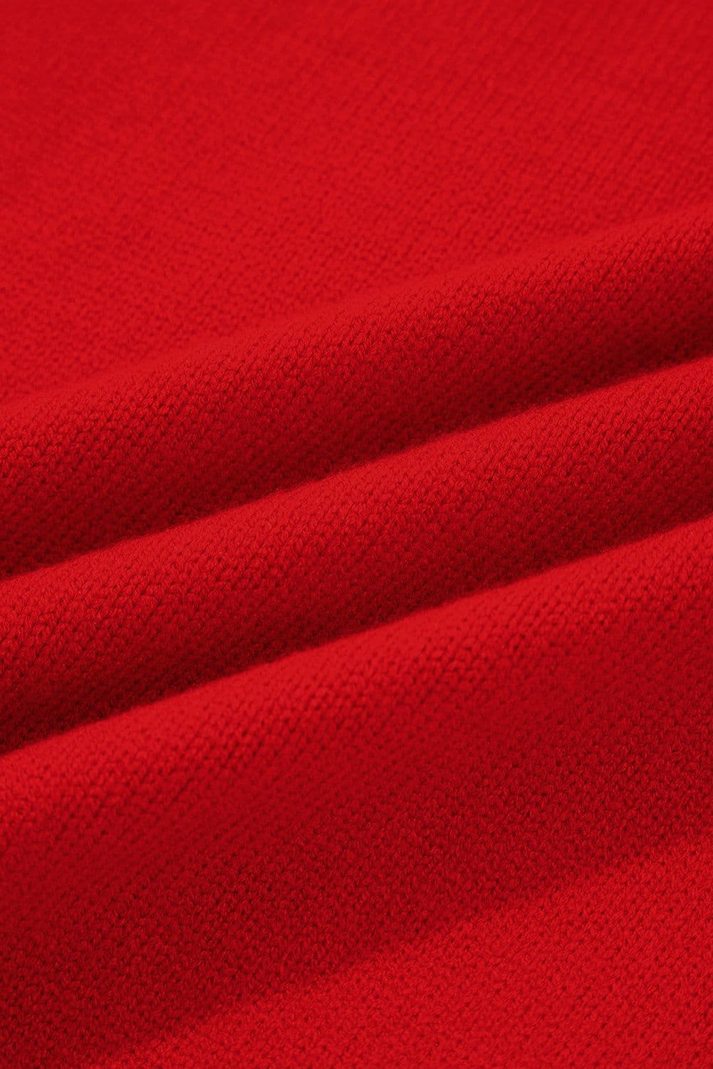 image-Red Snowflake Christmas Turtleneck Sweater