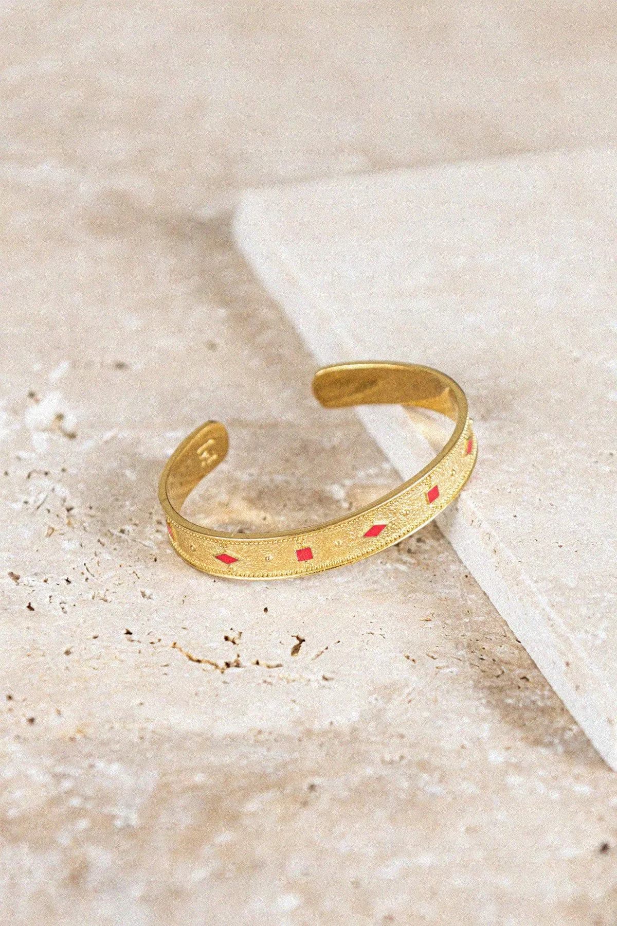 image-Bracelet Adriana rouge tangerine