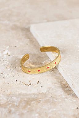 image-Bracelet Adriana rouge tangerine