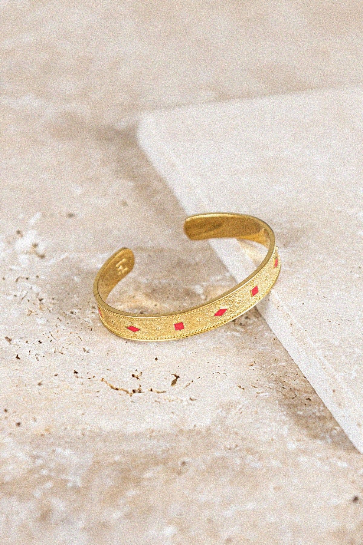 image-Bracelet Adriana rouge tangerine