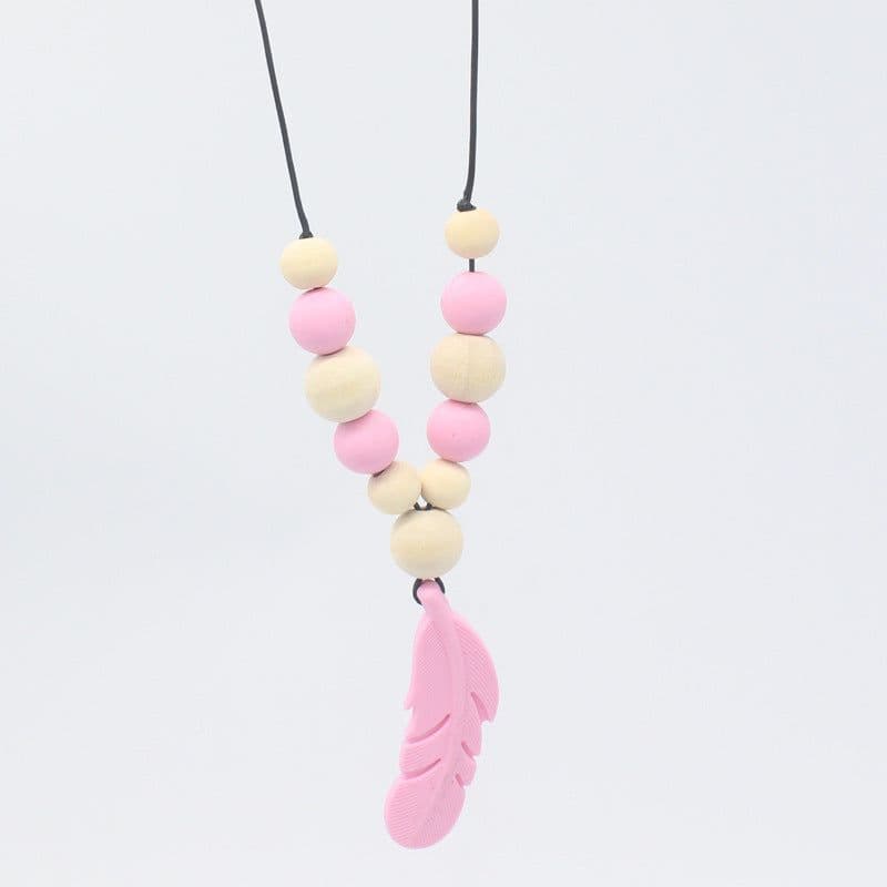 image-Baby Soothing Teether Protects Safety Baby Teether Necklace