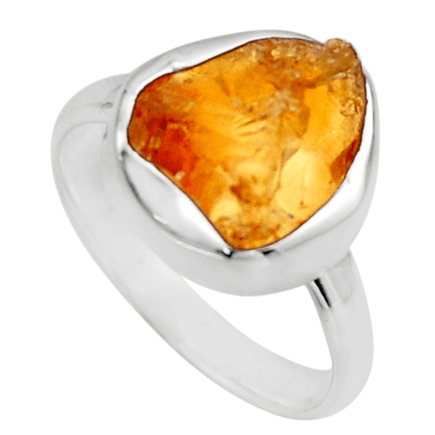 image-Bague “Gaieté et liberté” en Citrine et Argent 925