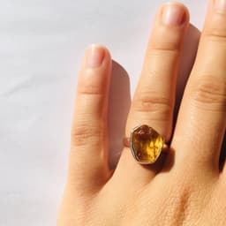 image-Bague “Gaieté et liberté” en Citrine et Argent 925