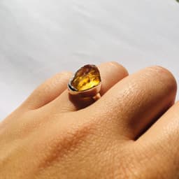 image-Bague “Gaieté et liberté” en Citrine et Argent 925