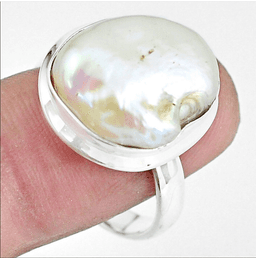 image-Bague “Apaisement et Spiritualité” en Perle et Argent 925