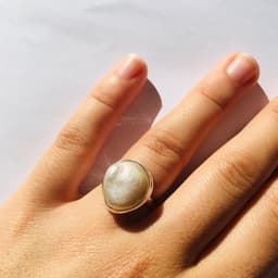 image-Bague “Apaisement et Spiritualité” en Perle et Argent 925