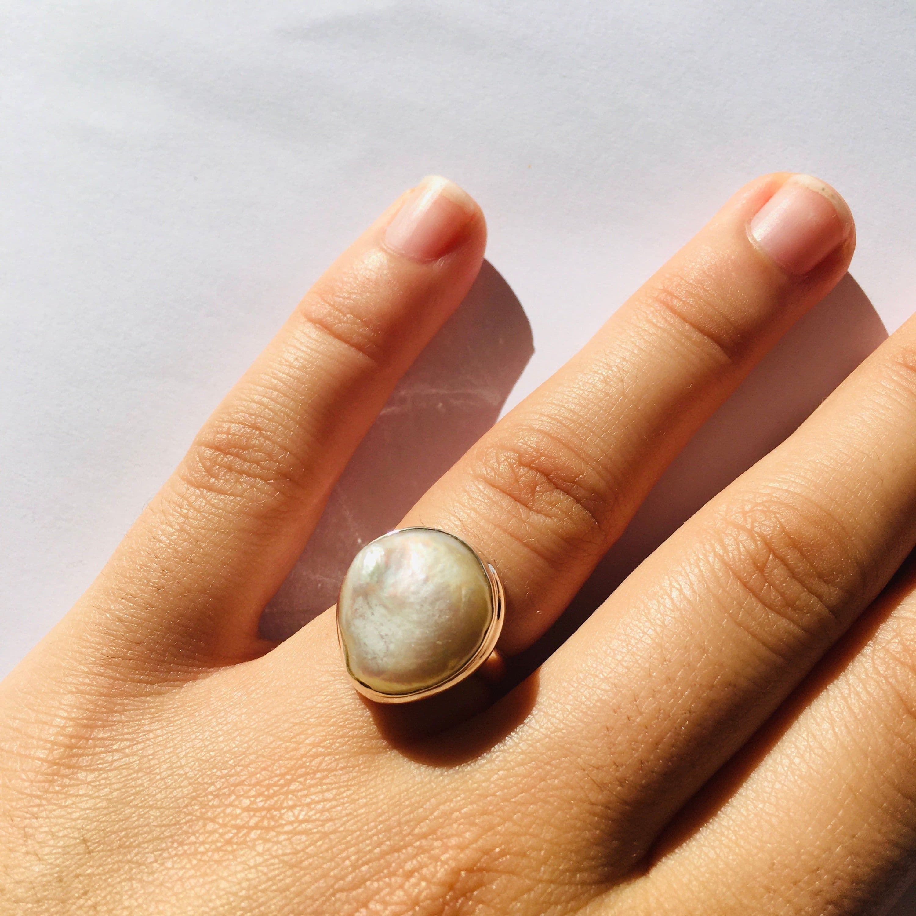 image-Bague “Apaisement et Spiritualité” en Perle et Argent 925